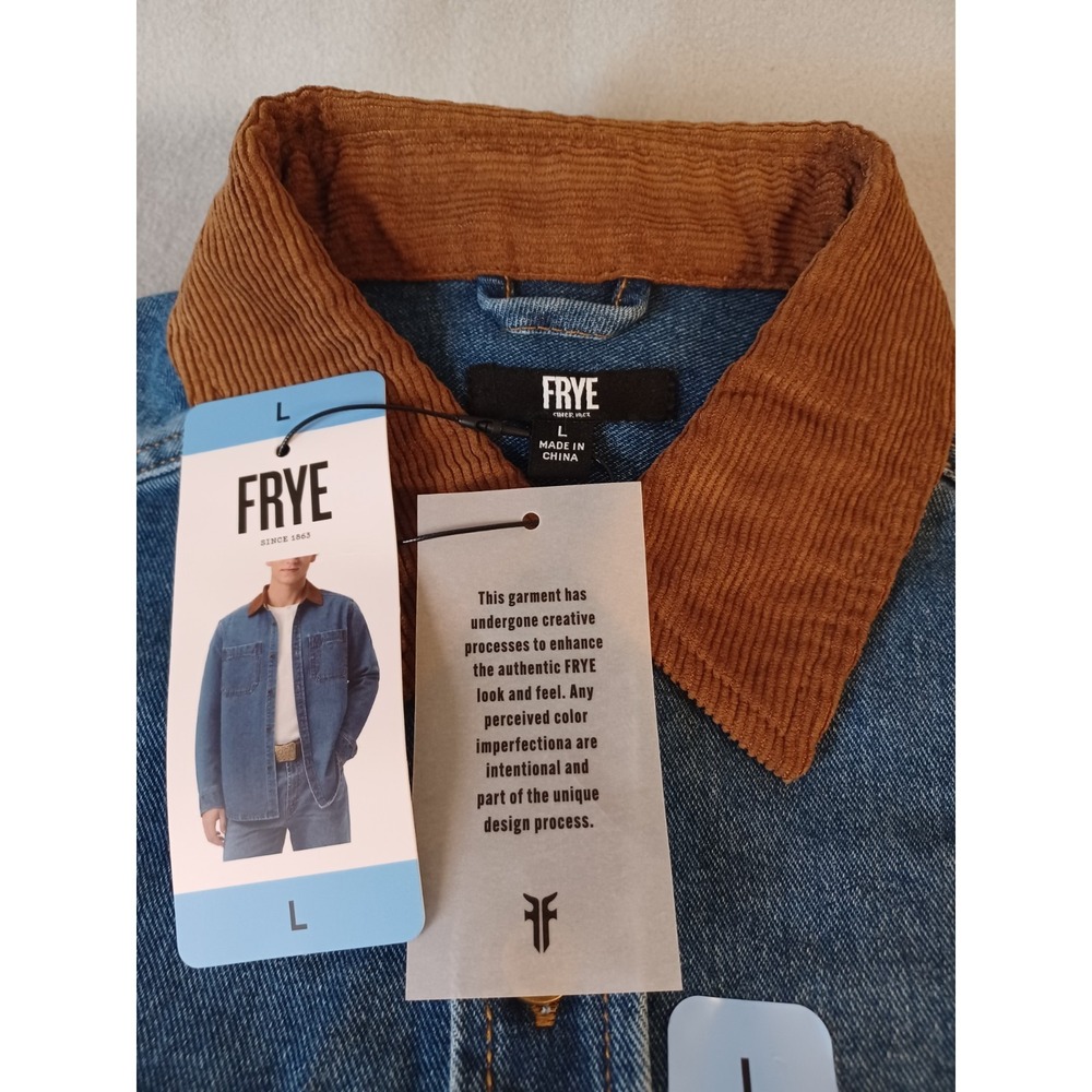 Frye Barn Shacket Medium Wash‎ Large